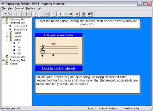 Kapelle Intervals Screen