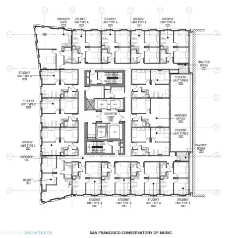 Ballet Student Housing blueprint