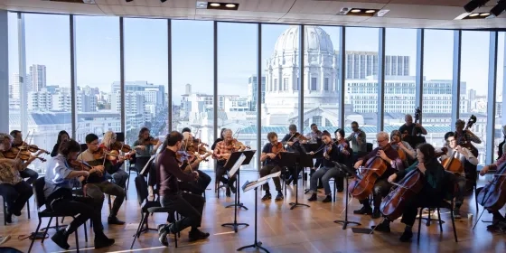 Academy of St Martin in the Fields playing with SFCM students in Osher Hall