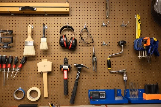 Some of the tools used by SFCM's piano technicians.