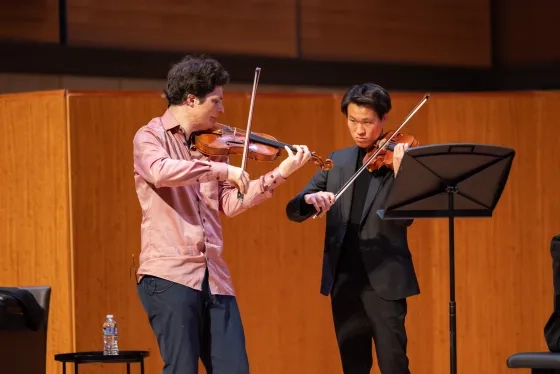 Augustin Hadelich's violin masterclass.