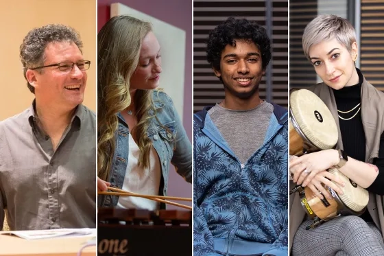 From left: Matt Levine, Kristen Klehr, Udit Srivathsan, and Amelie-Anna Hinman