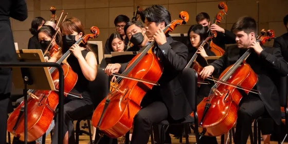 Musicians in the SFCM Orchestra