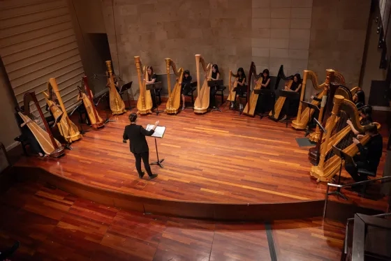 The SFCM Pre-College's Summer Harp Intensive.